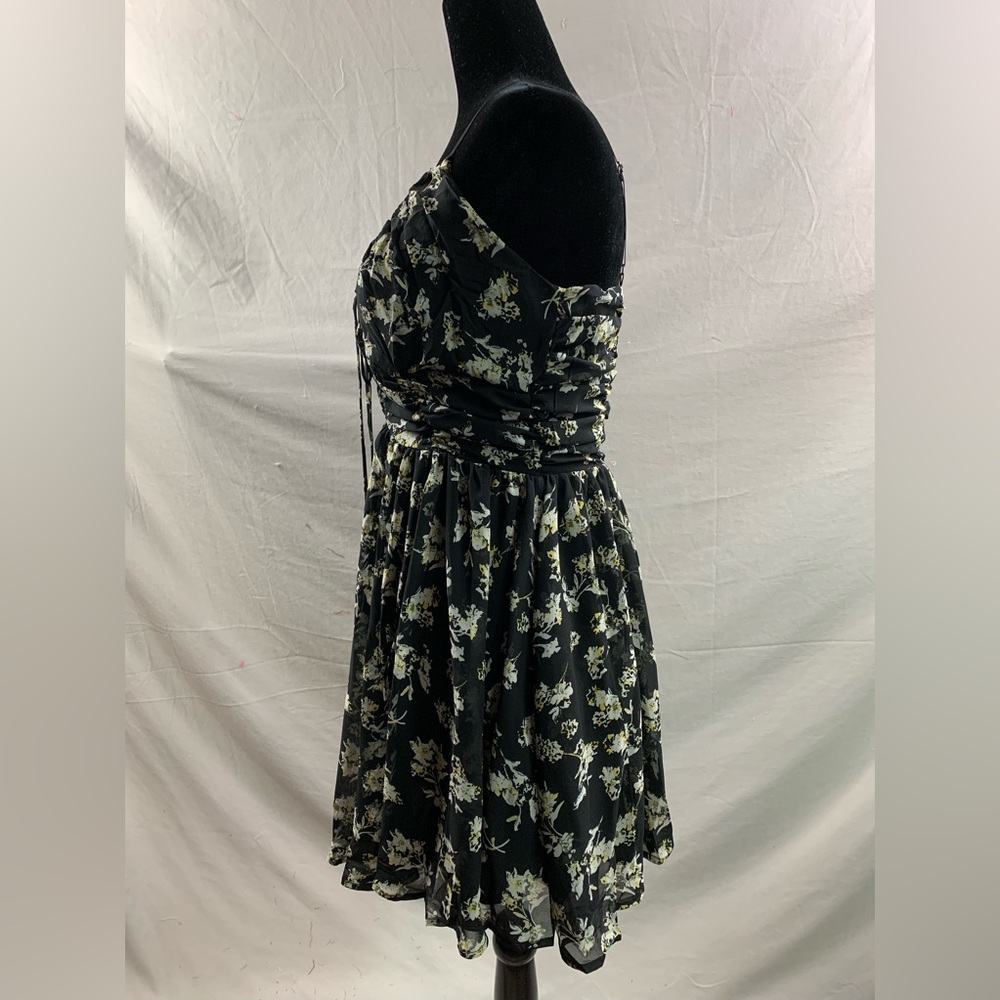 Chiffon Floral Print Knot Front Cami Dress - Picture 8 of 9